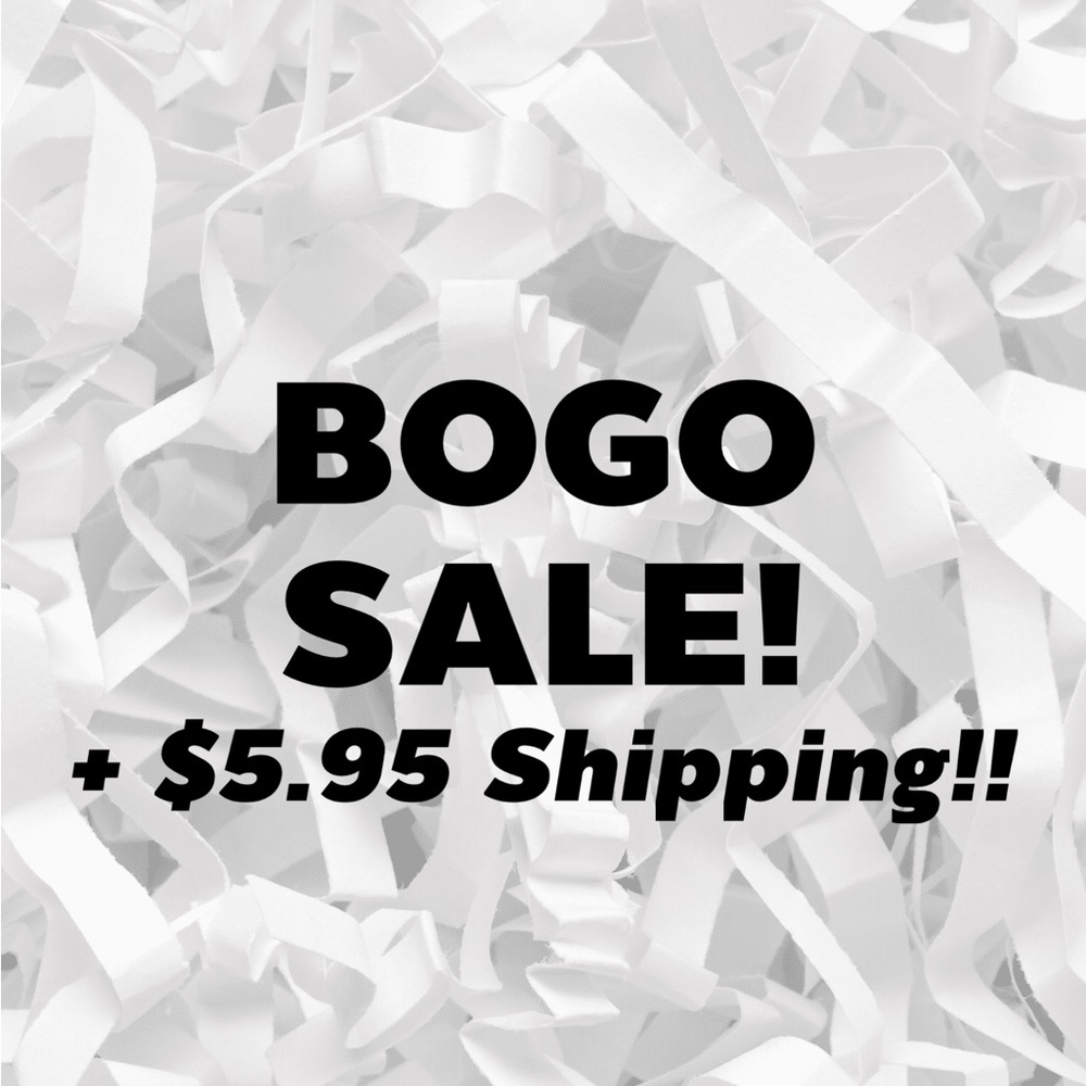 Purchase any item and get any item priced $15 or less for FREE + 5.95 shipping!!